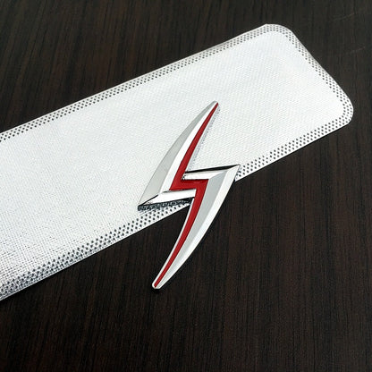 Rear tail sticker, engine hood sticker, creative metal sticker, lightning sticker