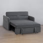 Twins Sofa Bed Grey Fabric