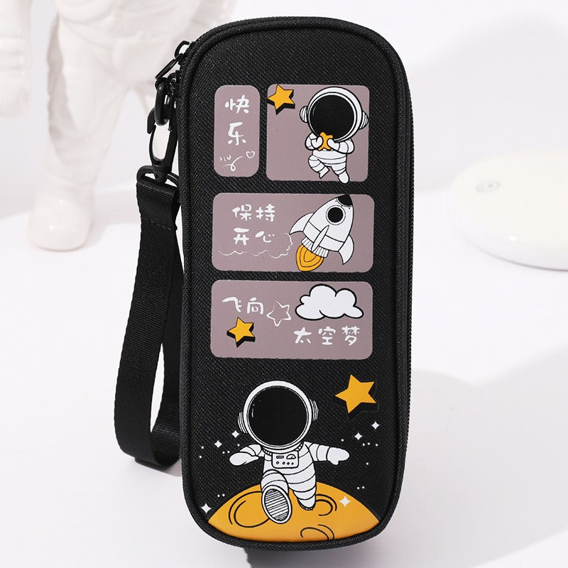 Pencil Case For Elementary School Students Pencil Case Large Capacity Children Simple Multifunctional Universe Star Stationery Box