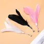 Cat Toy Teasing Cat Stick Interactive Toys Kitten Playing Feathers Wand With Bell Suction Cup Toy Play With Cat Pet Accesorios