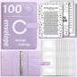 100 Envelope Challenge Binder Couple Save Money Challenge Envelope Sheet Pocket Book