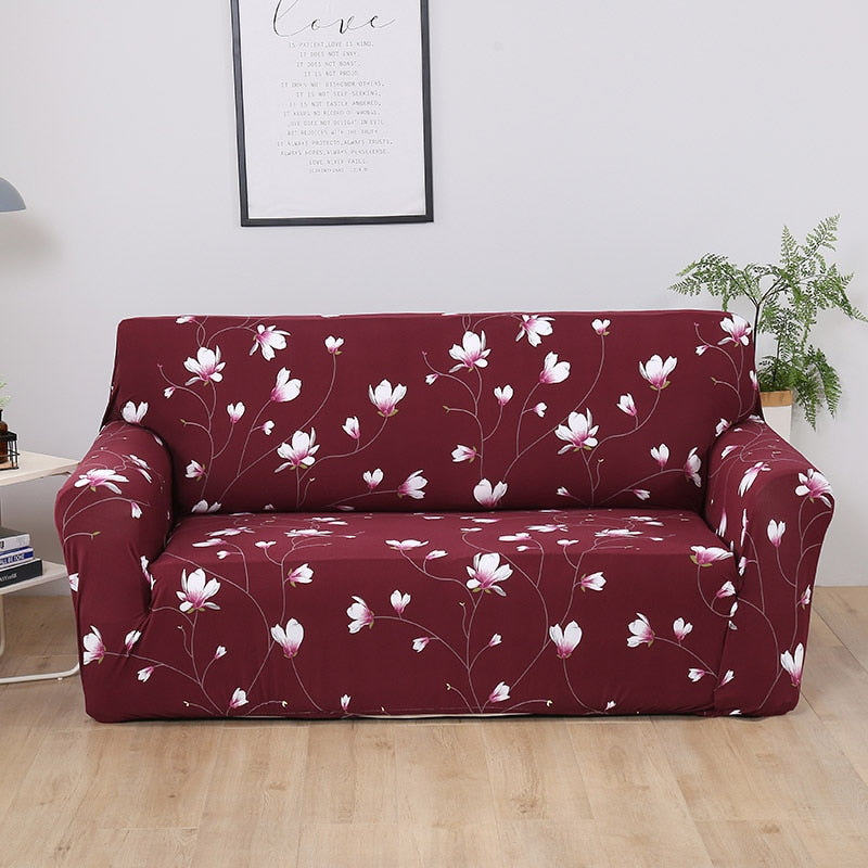 Flower Slipcover Sofa Cover Tightly All-inclusive Wrap single/double/three/four-Seat Sofa Cover Elasticity Sofa Cover 1pc