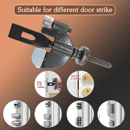 Portable Door Lock Privacy Extra Security Lock Anti Theft Travel Inside Door Locker for Traveling Home Bedroom Apartmen