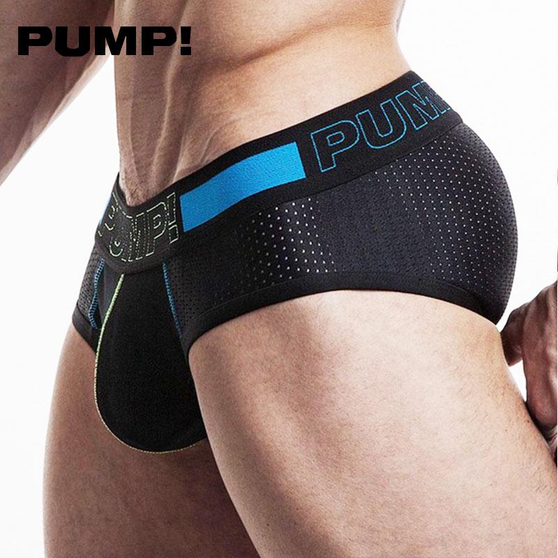 PUMP Men Underwear Briefs Mens Mesh Masculino