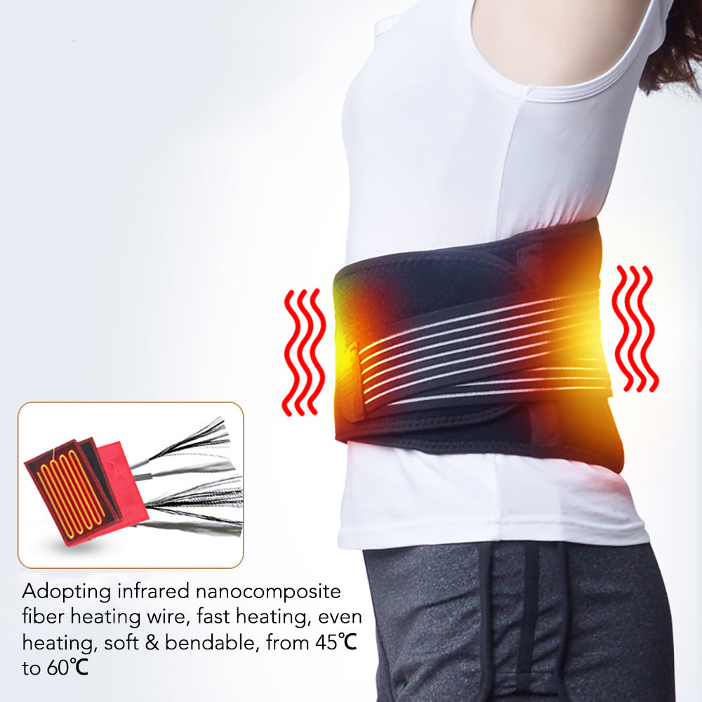 Electric Heating Waist Protection Vibration Massage Lumbar Protrusion Lumbar Vertebra Warm Compress Moxibustion Health Care Protective Belt