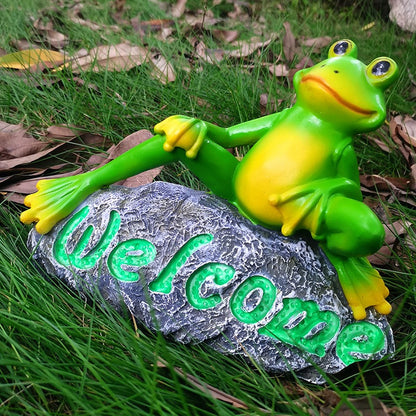 Outdoor frog resin garden ornaments