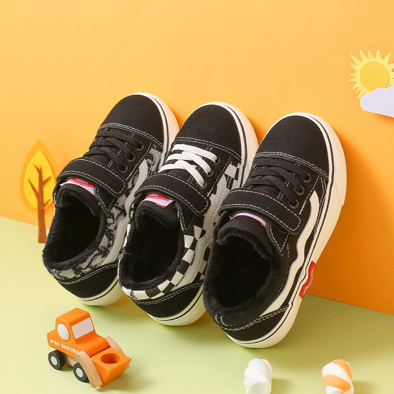 Spring and Winter Children Canvas Shoes Girls Sneakers Breathable Boots Fashion Kids Shoes for Boys Casual Shoes Student