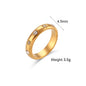 18K Gold Plated Green Zircon Pearl Rings For Women Waterproof Hypoallergenic Dainty Gold Ring Stainless Steel Jewelry