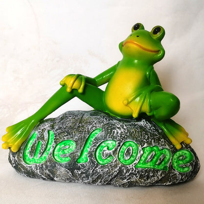 Outdoor frog resin garden ornaments