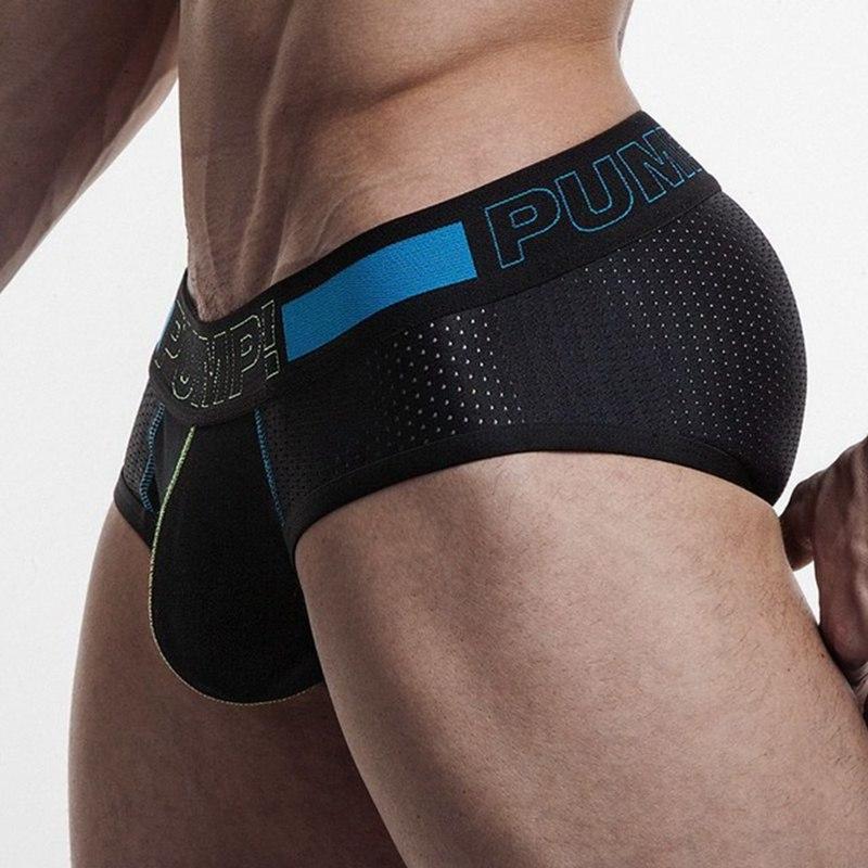 PUMP Men Underwear Briefs Mens Mesh Masculino