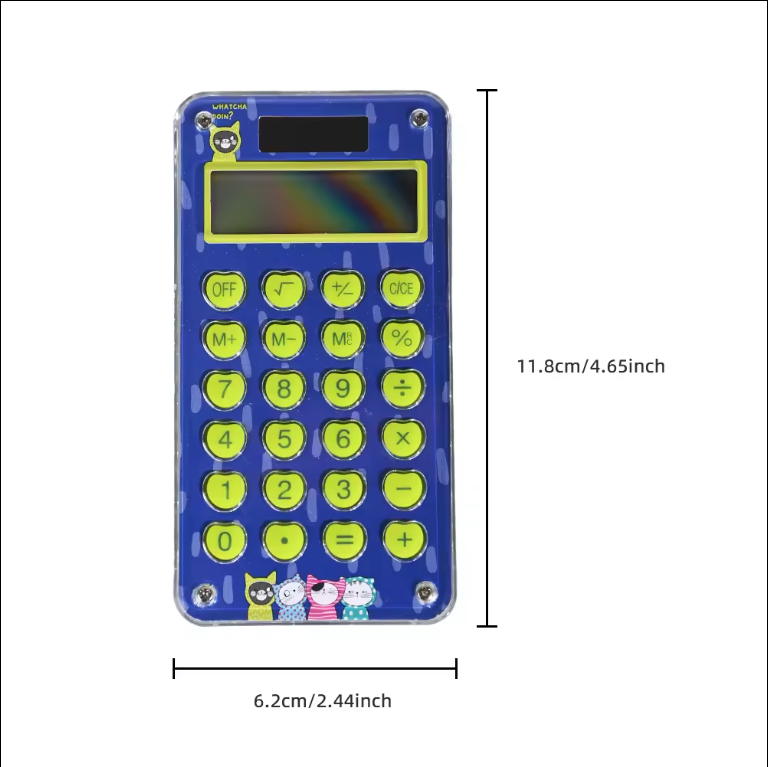 Portable Cute Calculator for 8 Children and Students, Maze Game Calculator