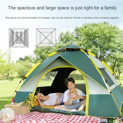 Outdoor Tent For Camping 2 Person Convenient and breathable Fully Automatic Quick Opening Emergency Tent