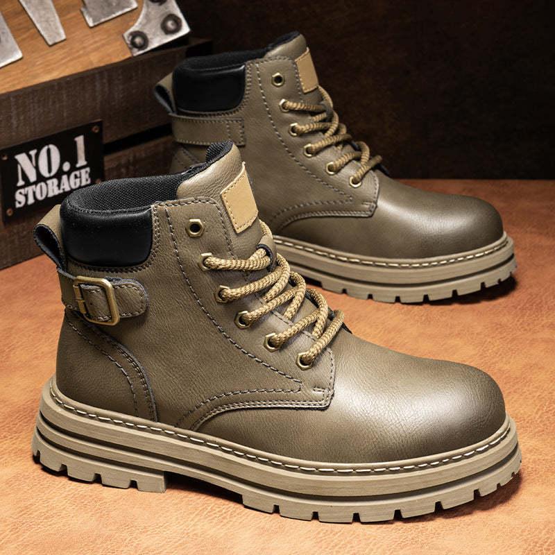 Martin boots autumn and winter retro high top men's workwear boots