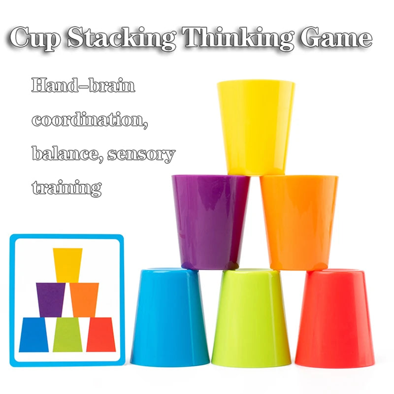 Montessori early education puzzle color classification cup concentration training teaching tool