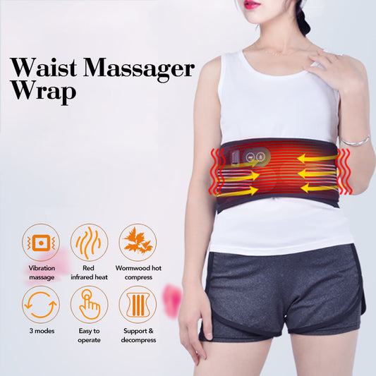 Electric Heating Waist Protection Vibration Massage Lumbar Protrusion Lumbar Vertebra Warm Compress Moxibustion Health Care Protective Belt