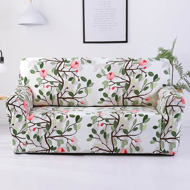 Flower Slipcover Sofa Cover Tightly All-inclusive Wrap single/double/three/four-Seat Sofa Cover Elasticity Sofa Cover 1pc