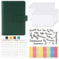 A6 Loose-Leaf Binder Budget Book Macaron Notebook Leather PU Loose-Leaf Book Cash Budget Handbook