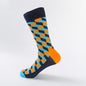 Happy Fashion Socks Personality Fashion Brand Men and Women Couples Medium High Cotton Socks