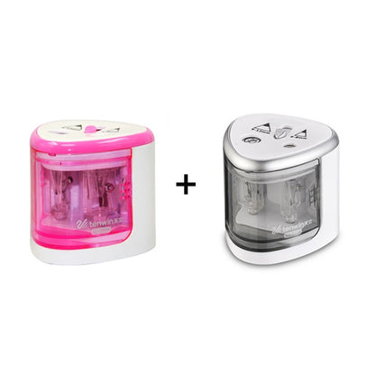 New Automatic pencil sharpener Two-hole Electric Switch Pencil Sharpener stationery Home Office School Supplies