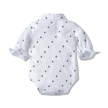 Autumn New Long-Sleeved Romper Suits Infant Clothing Baby Boy Fashion Gentleman Children's Clothing