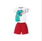 Children Set Summer European and American Children Wear Cute Knitted Short Sleeve Boys Set