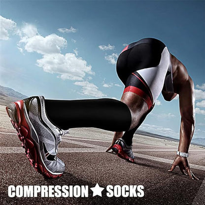 Sports pressure socks long tube socks calf socks compression socks skipping rope elastic cycling socks