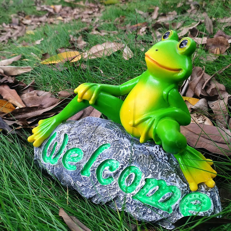 Outdoor frog resin garden ornaments