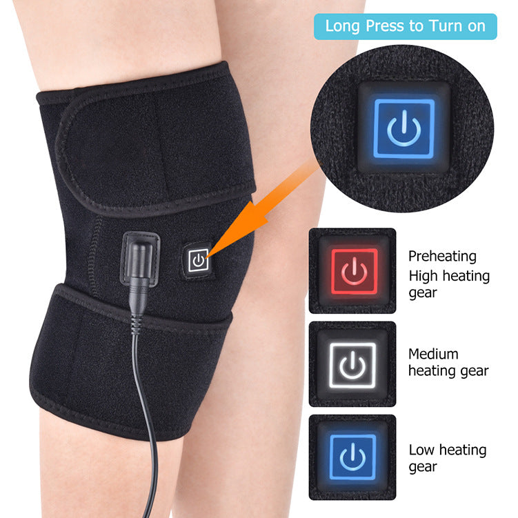 Hailicare Electric Heating Knee Pads Hot Compress Moxibustion Heating Knee Pads Elderly Knee Warmers