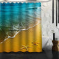 Waterproof Shower Curtain Bathroom Curtain Beach Spa  Shower Curtain