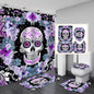 Polyester Printed Shower Curtain Thickened Waterproof Halloween Shower Curtain